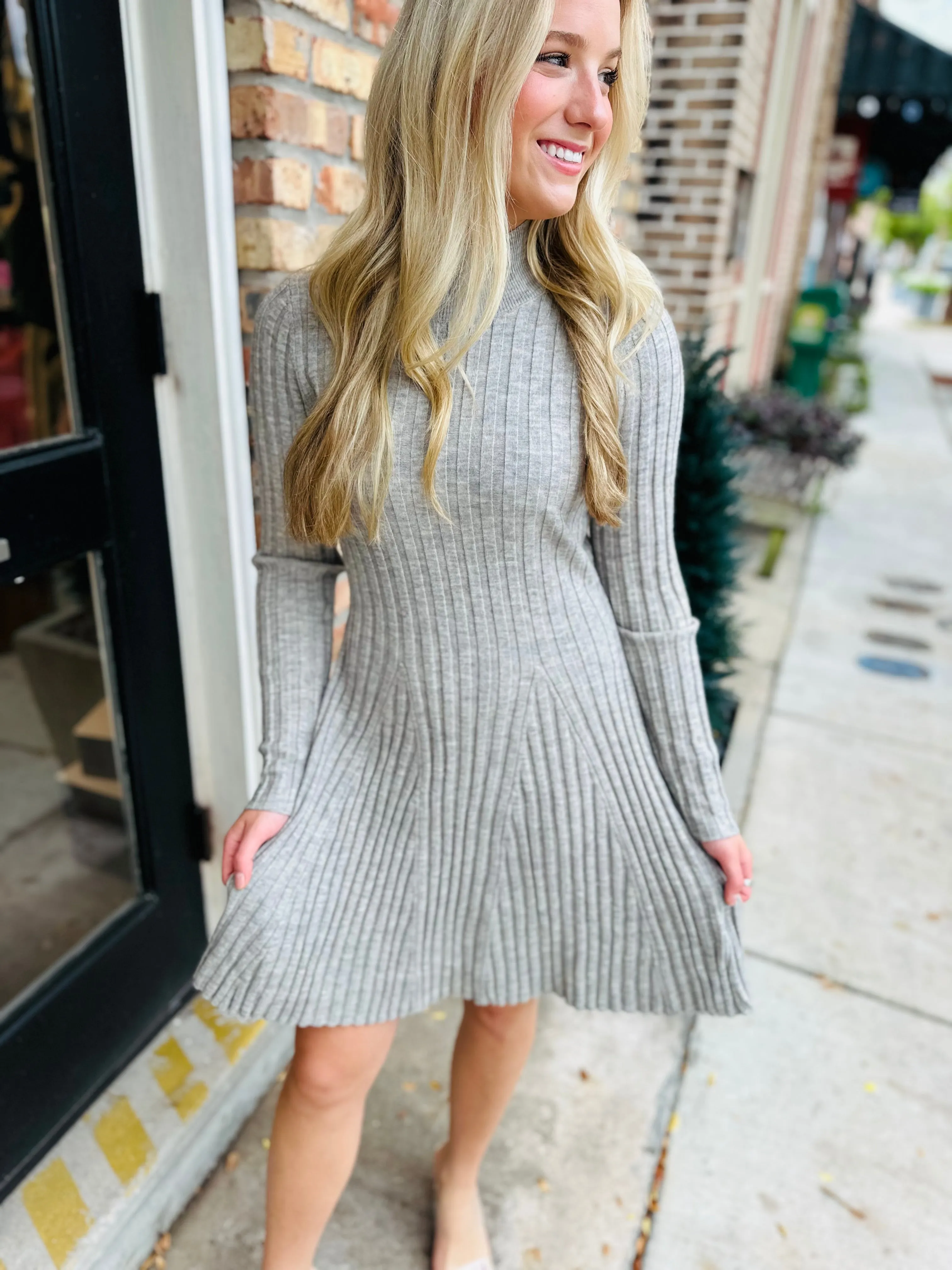 Adi Dress- Heather Grey