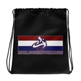 Athletic Apparatus Black rwb logo Drawstring bag