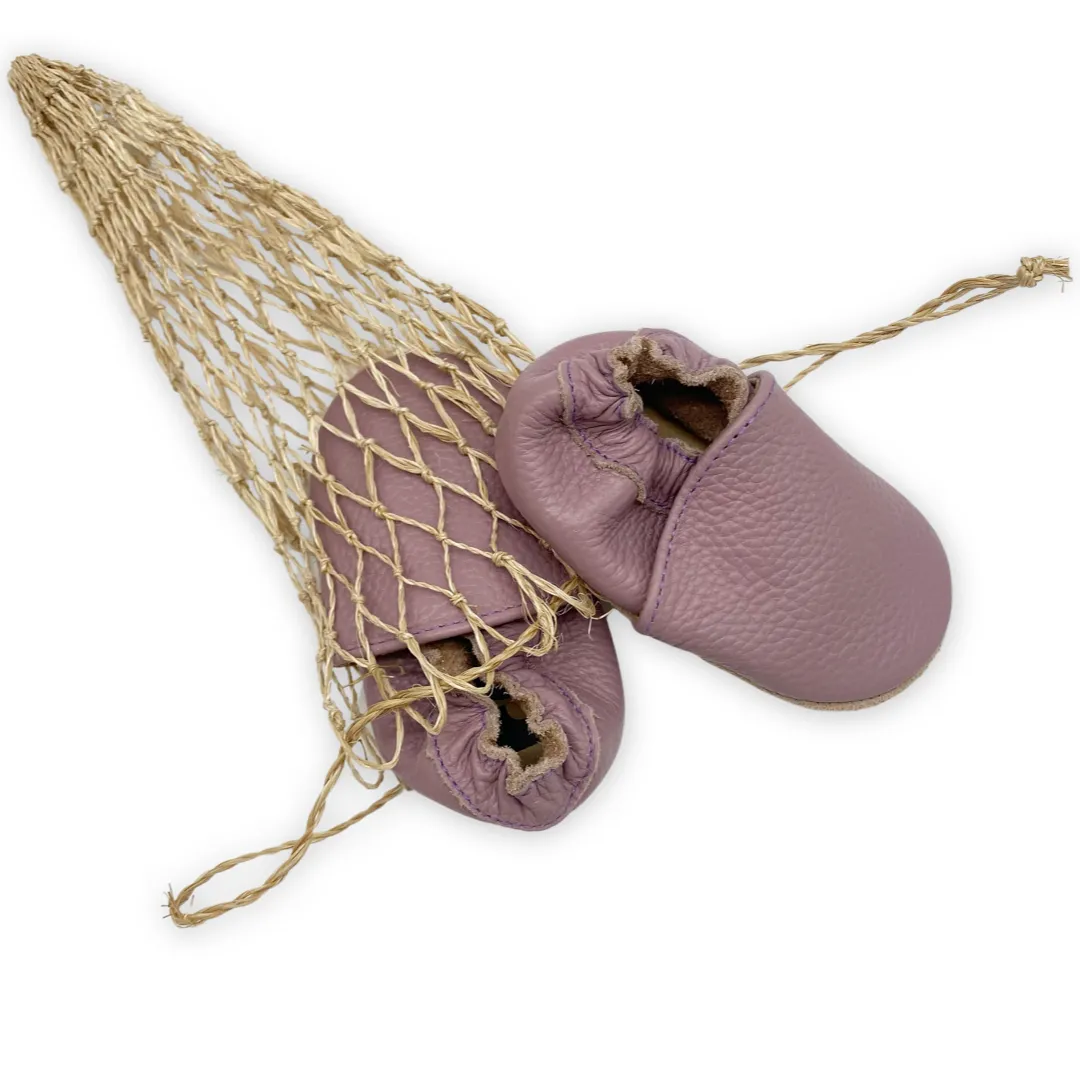Baby Moccasins ~ Dusty Mauve