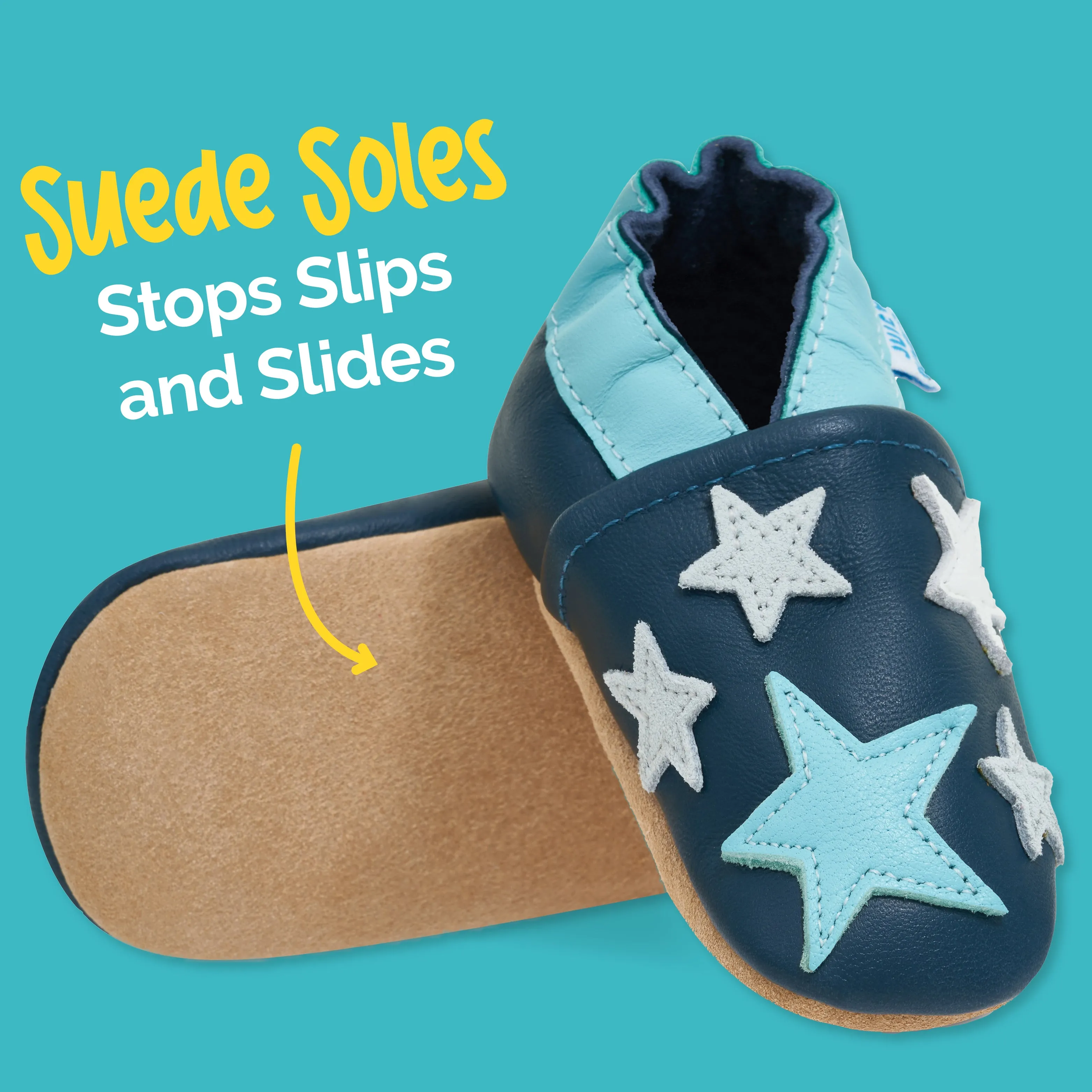 Baby Shoes Blue Stars