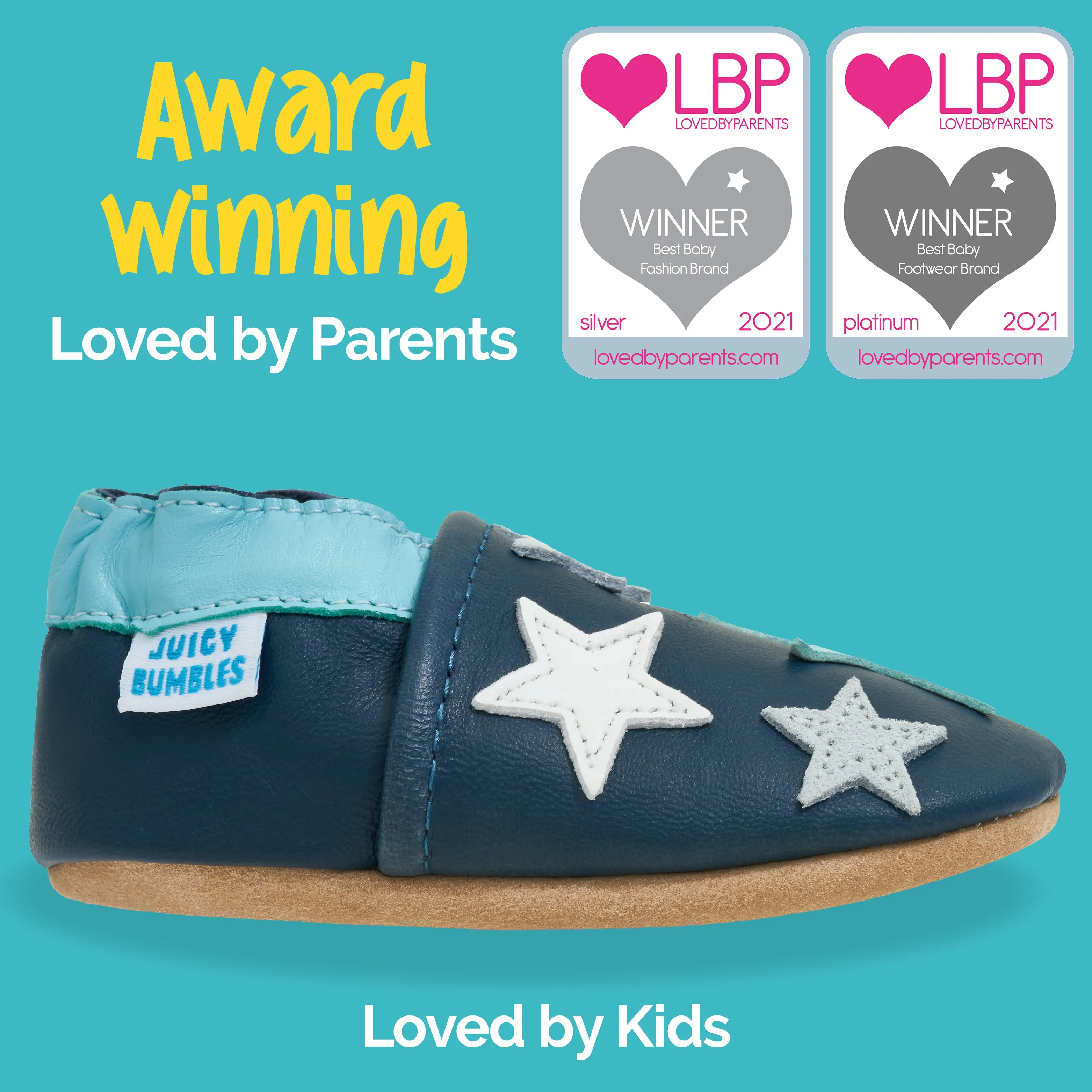 Baby Shoes Blue Stars