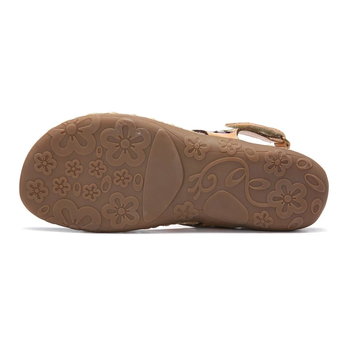 Beach Flip Flops Printed Leather Sandals Ladies Shoes