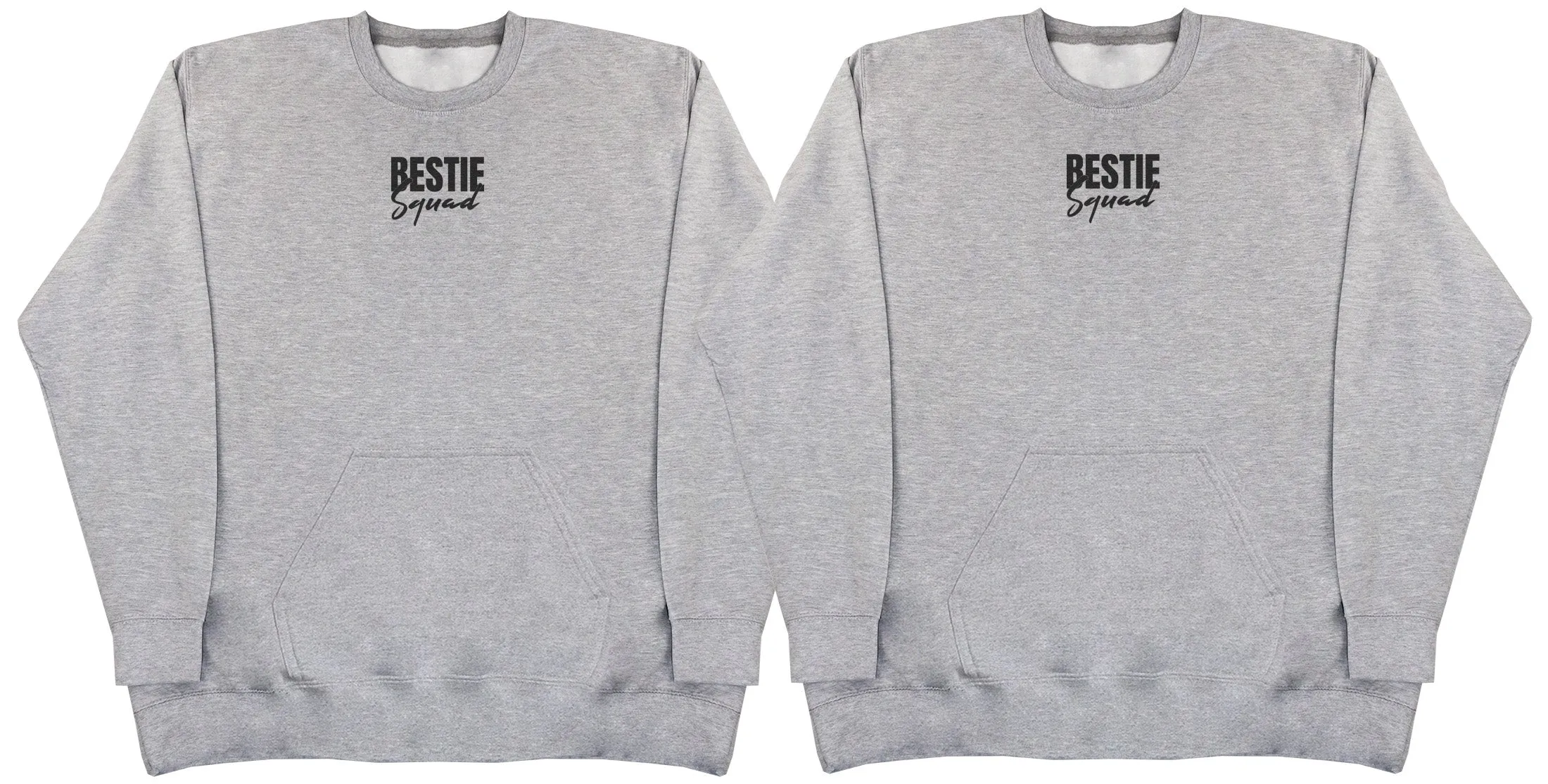 Bestie Squad Matching Set - Huge Oversized Hoodless Hoodie