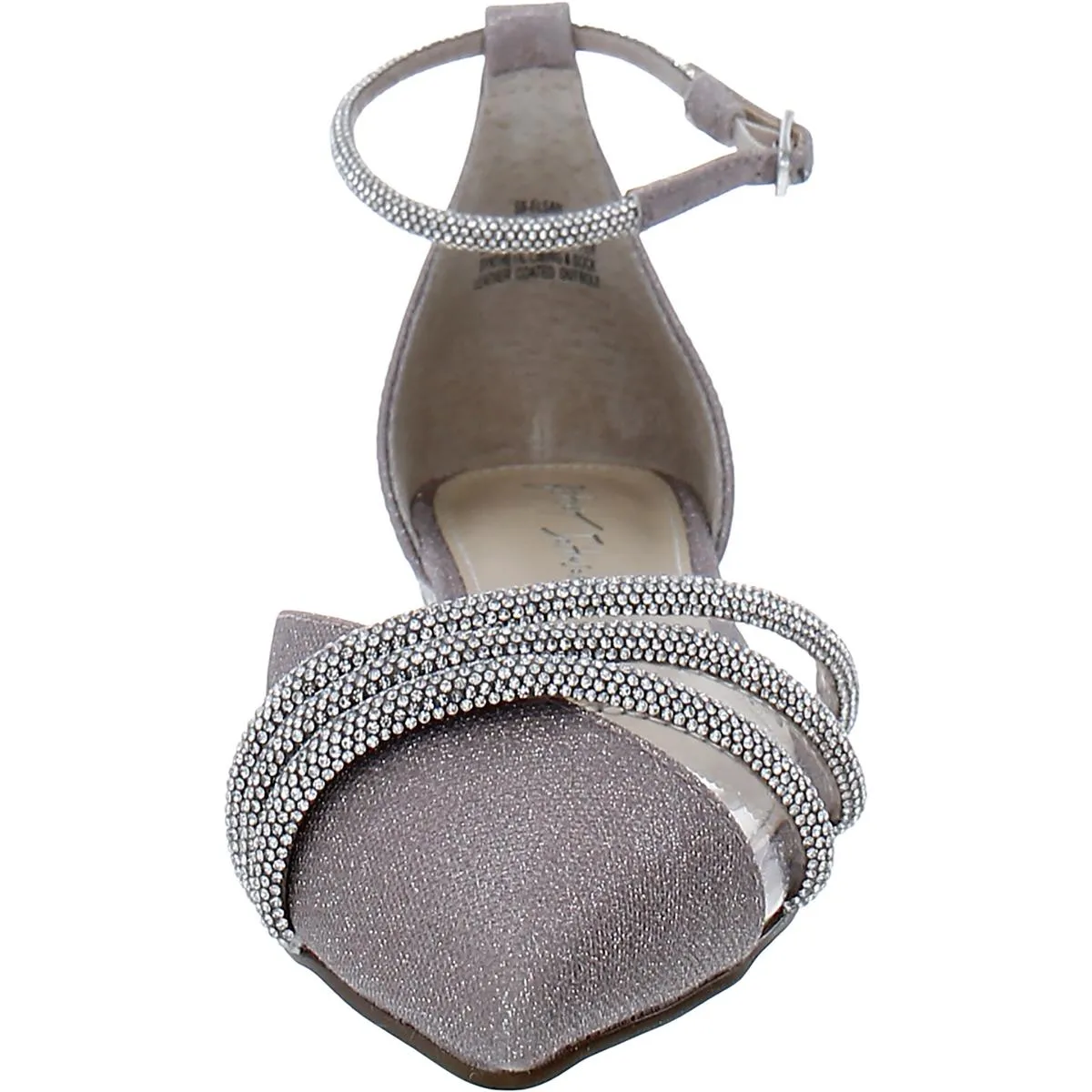 Betsey Johnson Womens Elsah Rhinestone Cut-Out Loafers