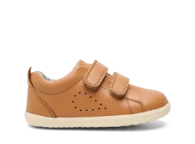 Bobux Grass Court Boys Girls Caramel Trainer Shoe