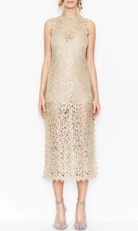 Bordeaux Dress- Gold