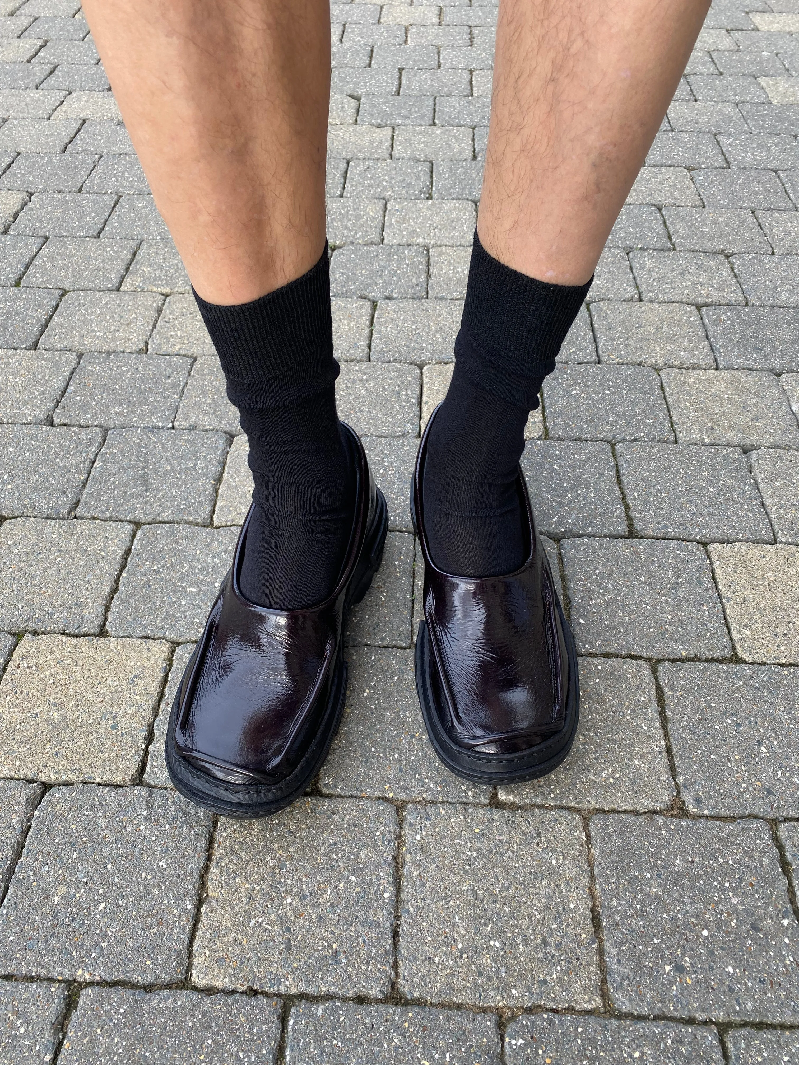Bordeaux Moccasins in Patent Leather