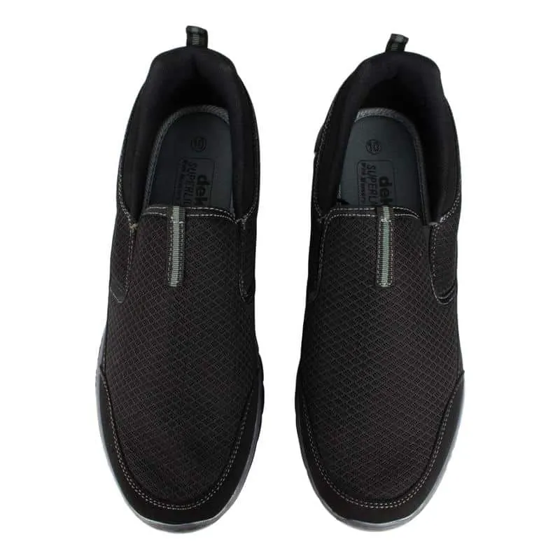 Boys Black Lightweight Memory Foam Trainer