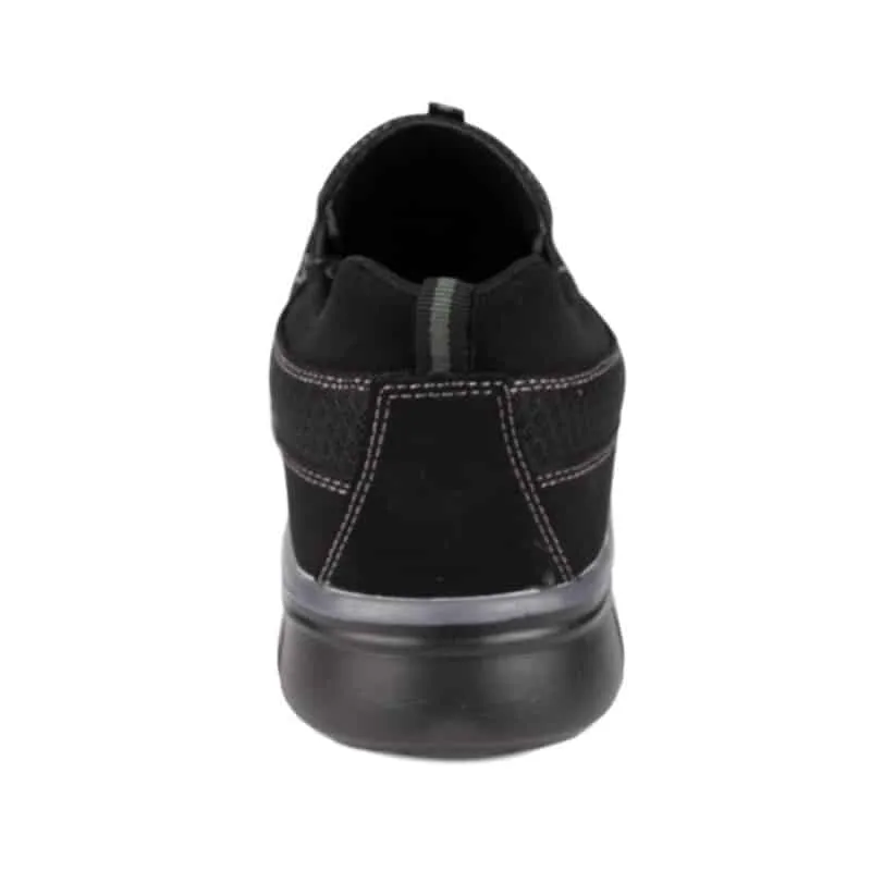 Boys Black Lightweight Memory Foam Trainer