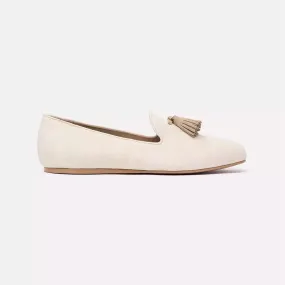 Charles Philip White Denim Moccasin