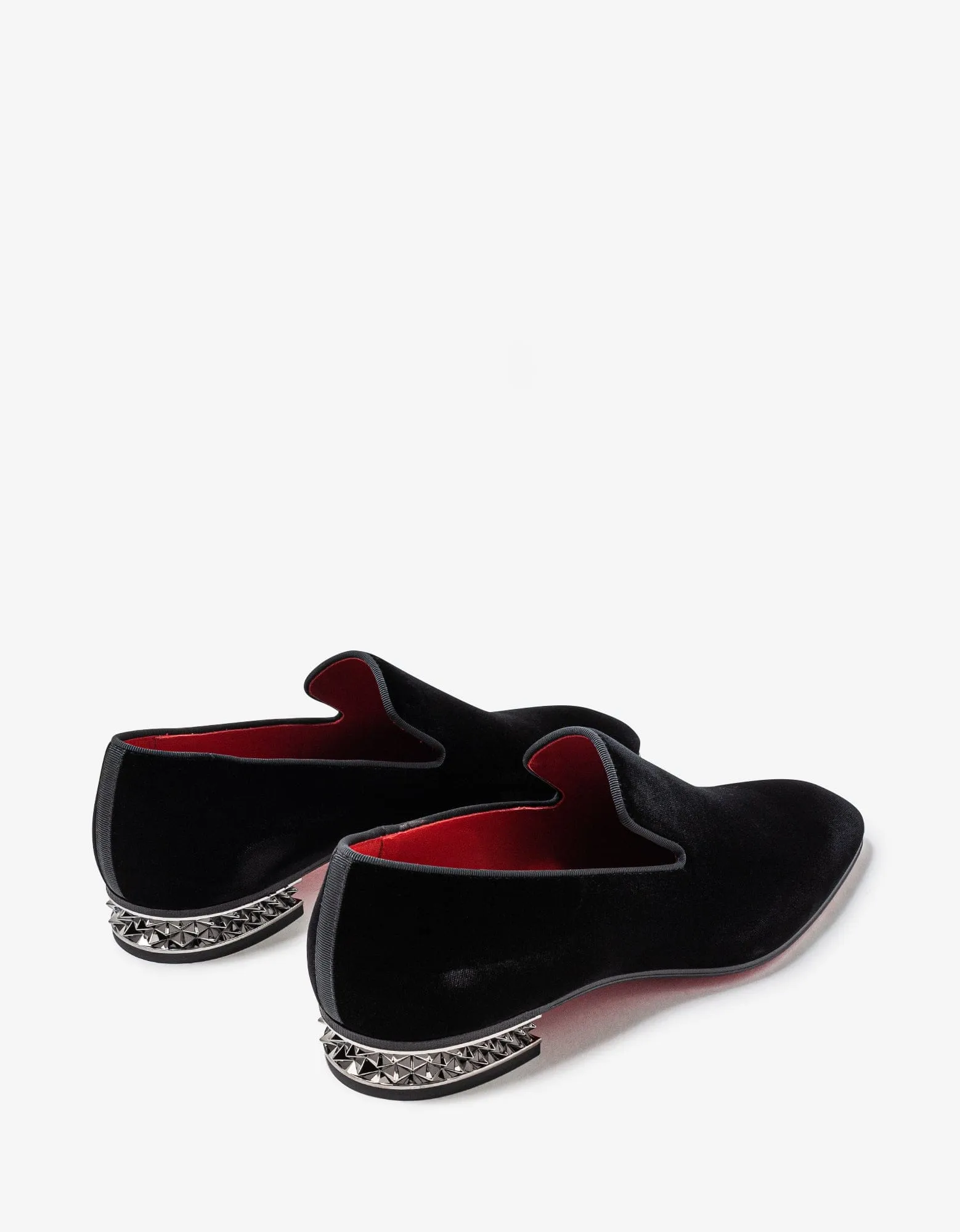 Christian Louboutin Dandyrocks Black Velvet Loafer