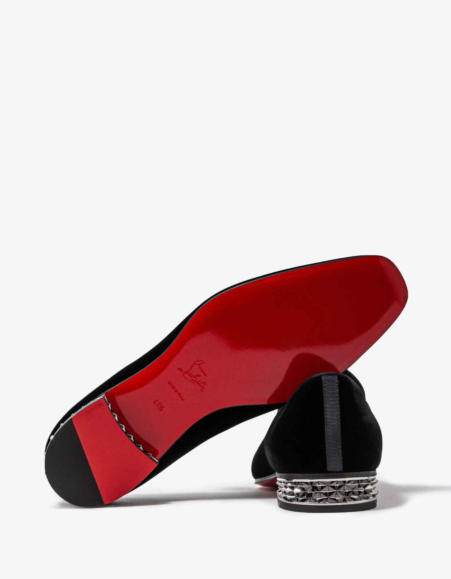 Christian Louboutin Dandyrocks Black Velvet Loafer