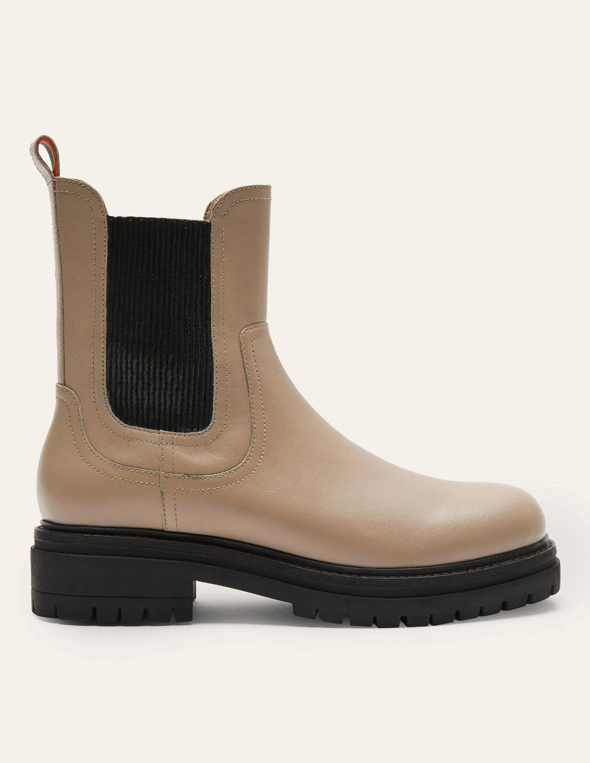 Chunky Chelsea Boots-Irish Cream