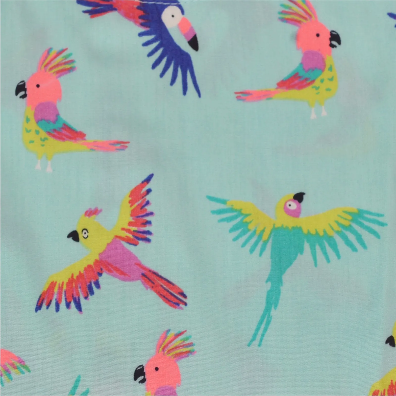 CrayonFlakes Kids Wear for Girls 100% Cotton Sleeveless Frock Birds Dress
