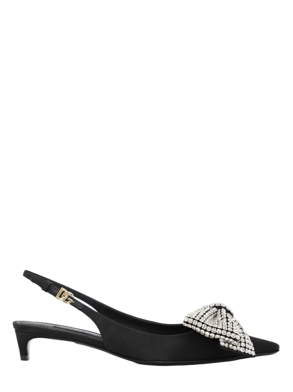 Dolce & Gabbana Slingback Heel With Rhinestone Bow