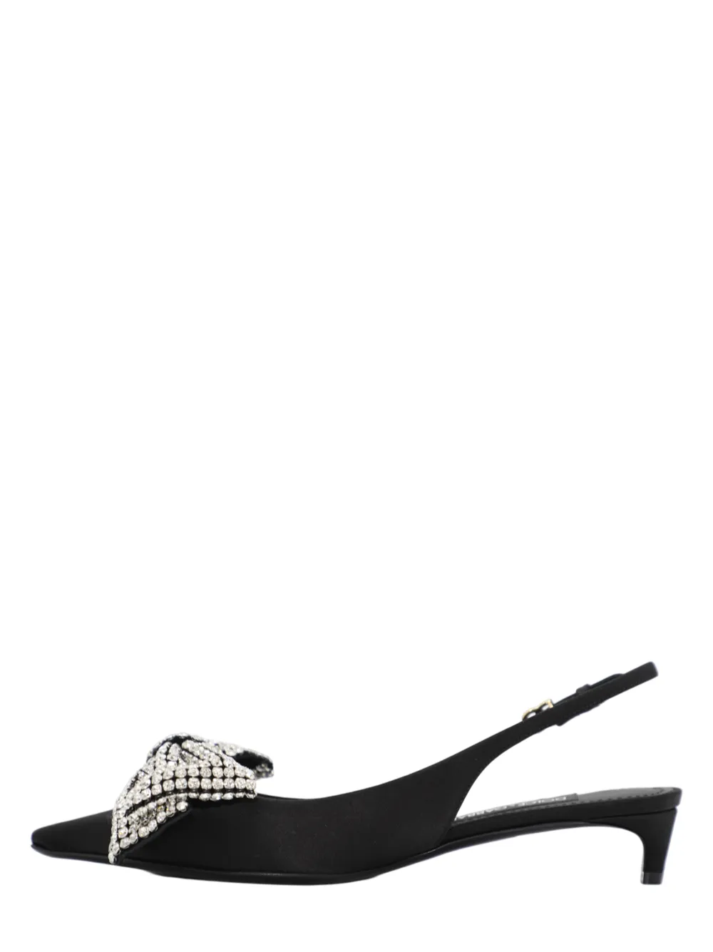 Dolce & Gabbana Slingback Heel With Rhinestone Bow