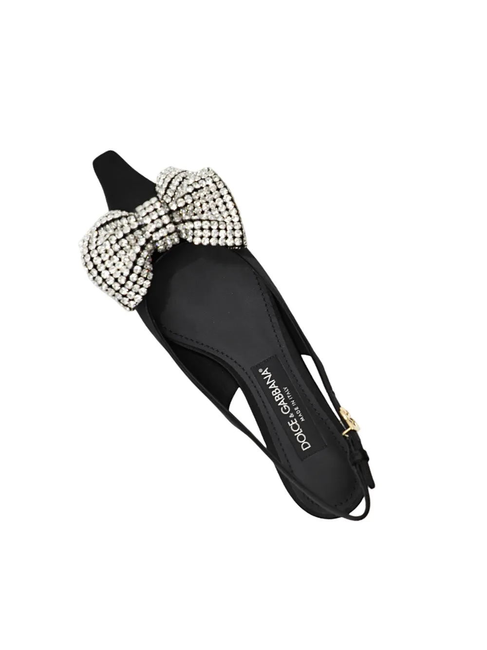 Dolce & Gabbana Slingback Heel With Rhinestone Bow
