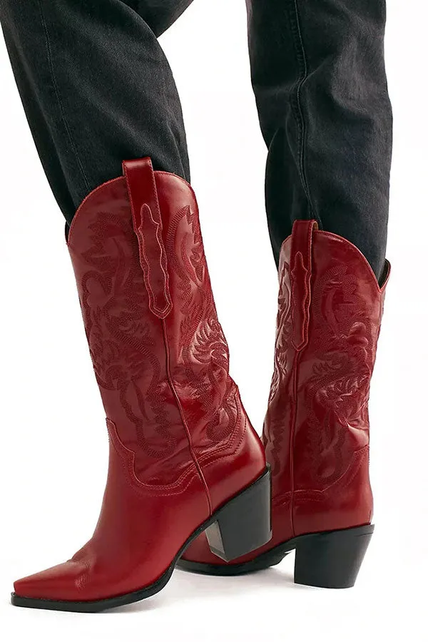 Geometric Print Retro Boots