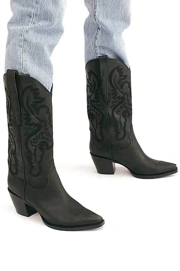 Geometric Print Retro Boots