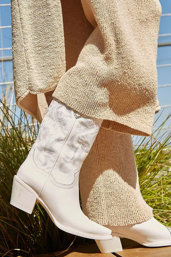 Geometric Print Retro Boots