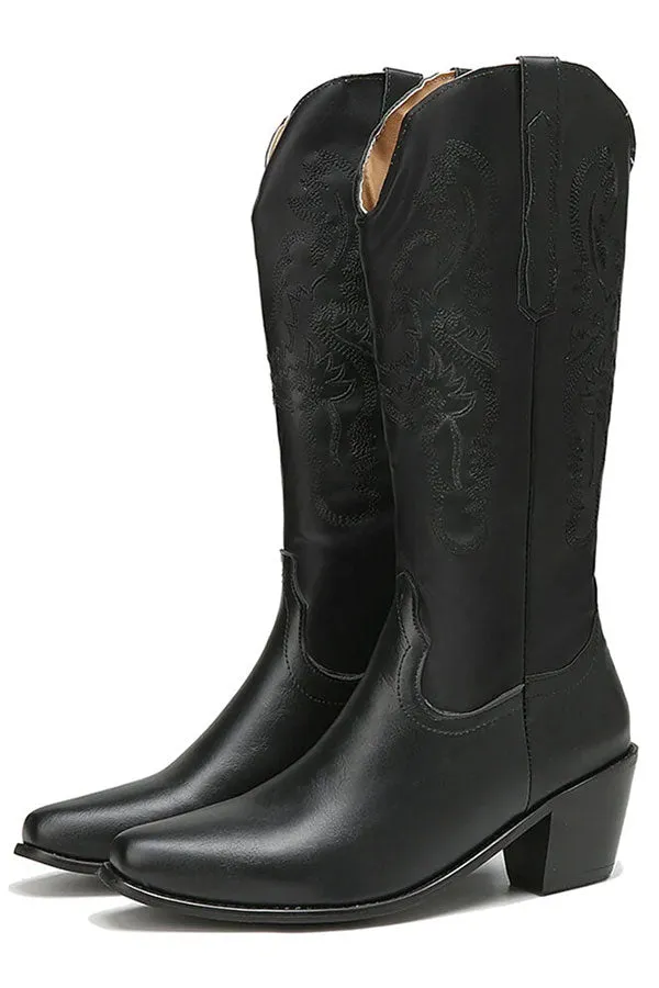 Geometric Print Retro Boots