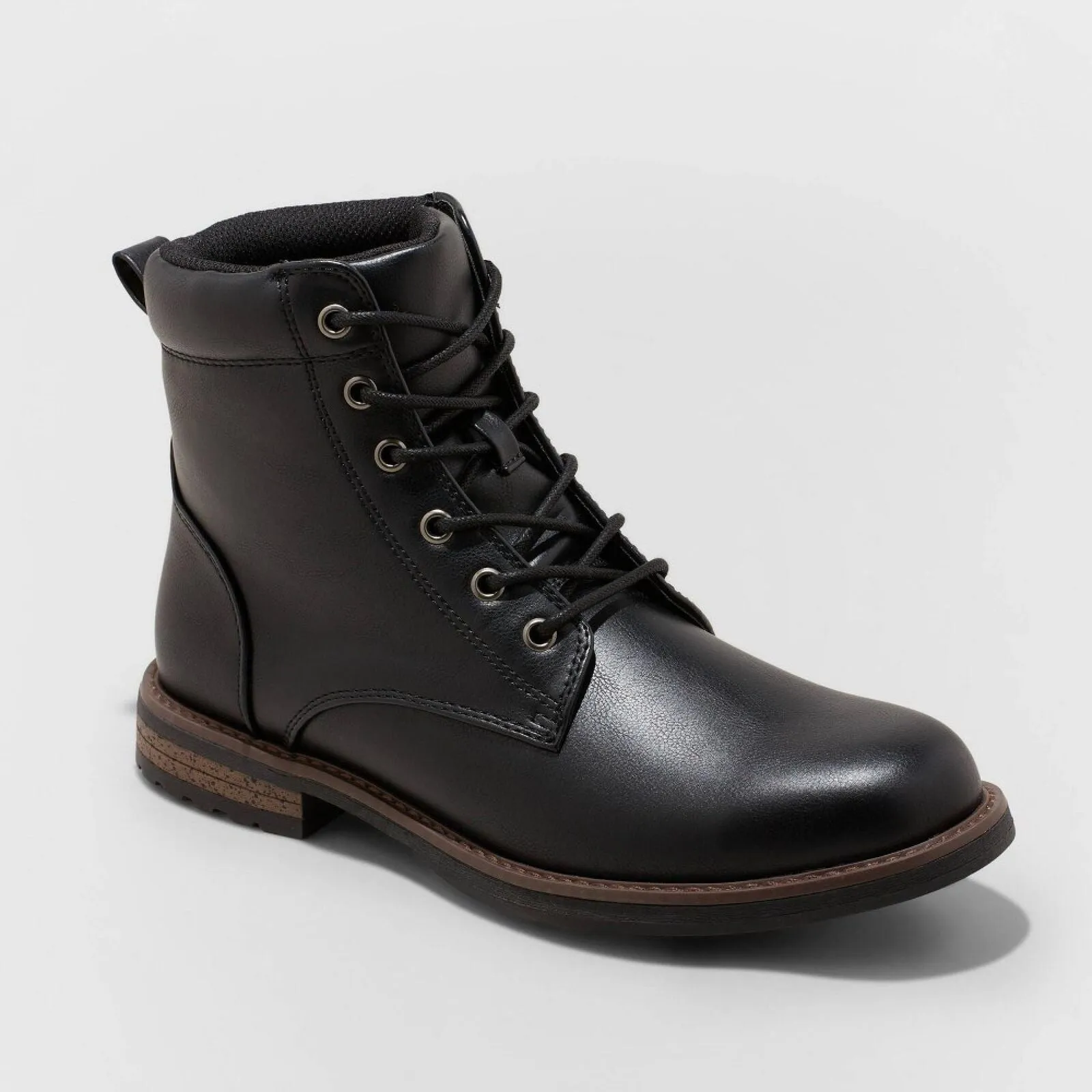 Goodfellow & Co Mens Jeffrey Combat Boots 88097729 Black 9.5