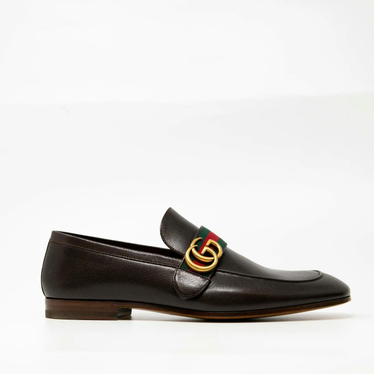 Gucci Brown Donnie Double G Loafers 9