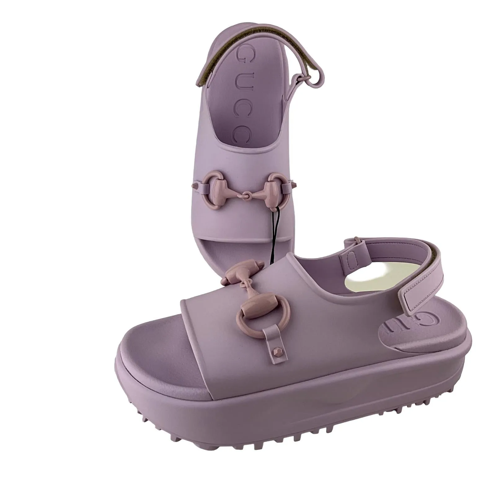 Gucci Women's Horsebit Flatform Sandal 'Light Pink' Size 40