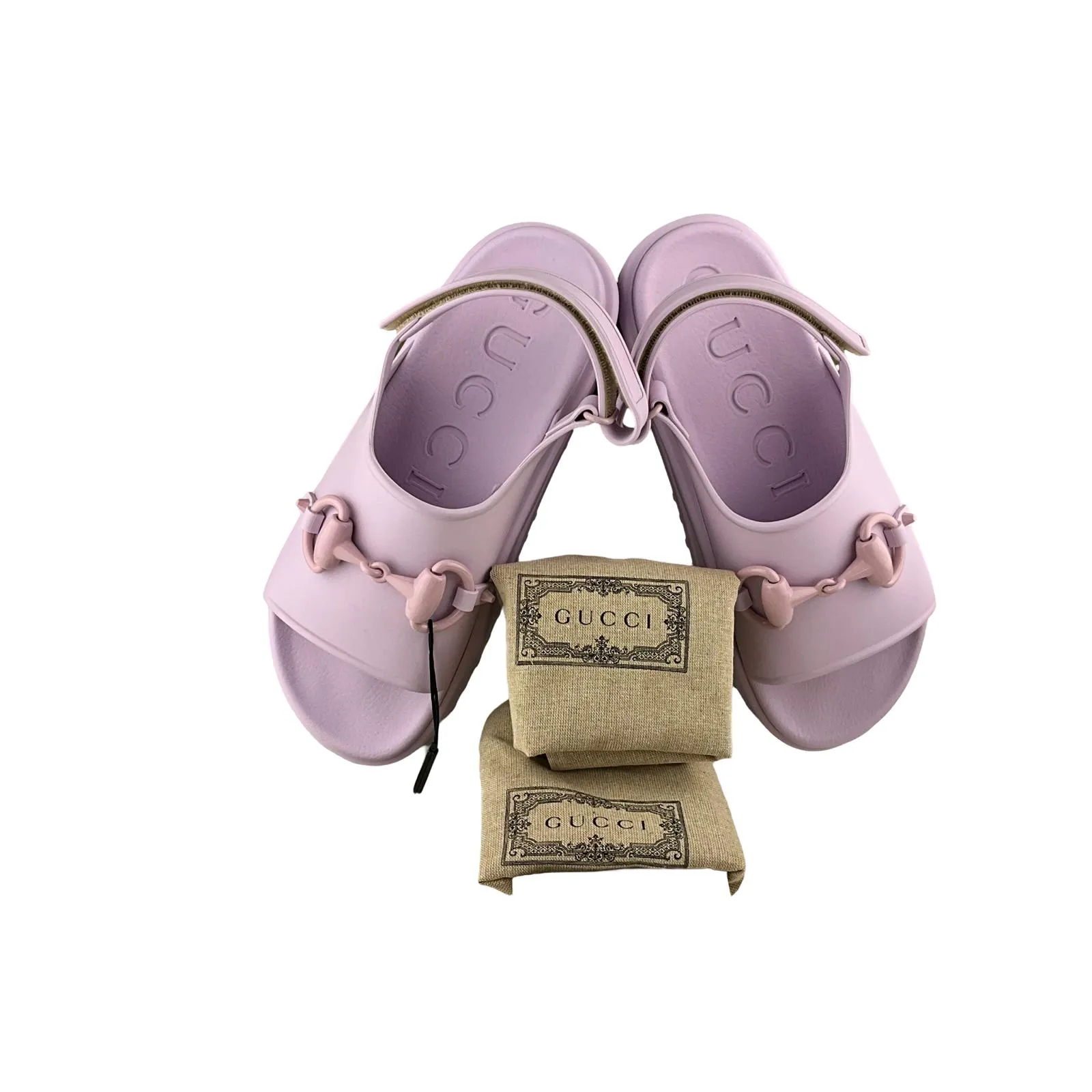 Gucci Women's Horsebit Flatform Sandal 'Light Pink' Size 40