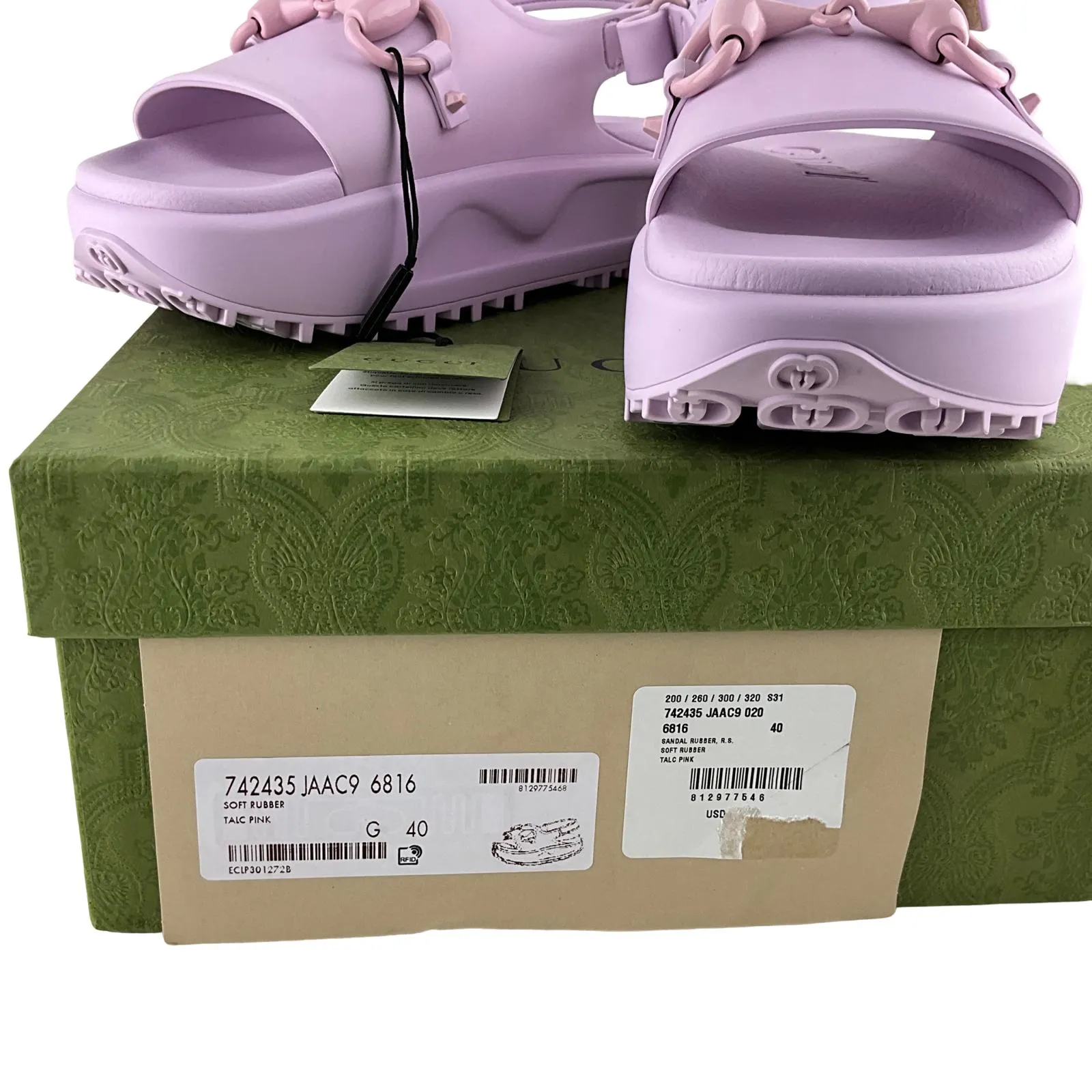 Gucci Women's Horsebit Flatform Sandal 'Light Pink' Size 40