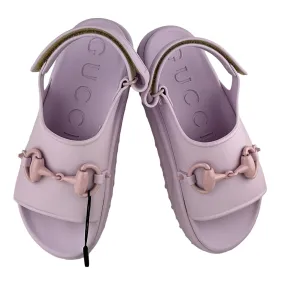 Gucci Women's Horsebit Flatform Sandal 'Light Pink' Size 40