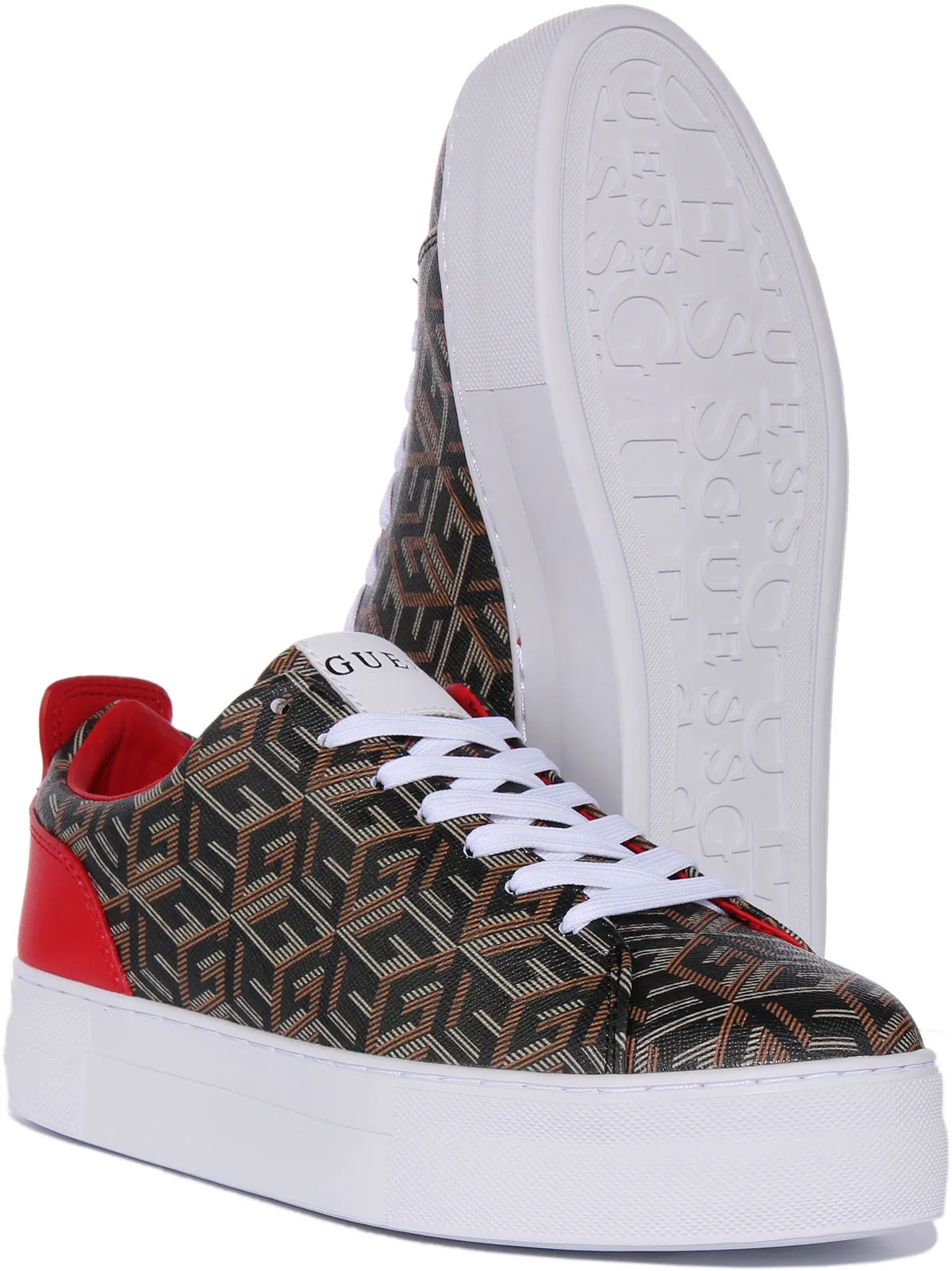 Guess Giaa G Cube Platform In Black For Women