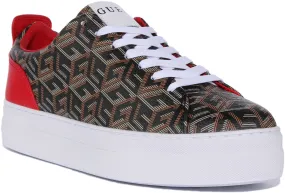 Guess Giaa G Cube Platform In Black For Women