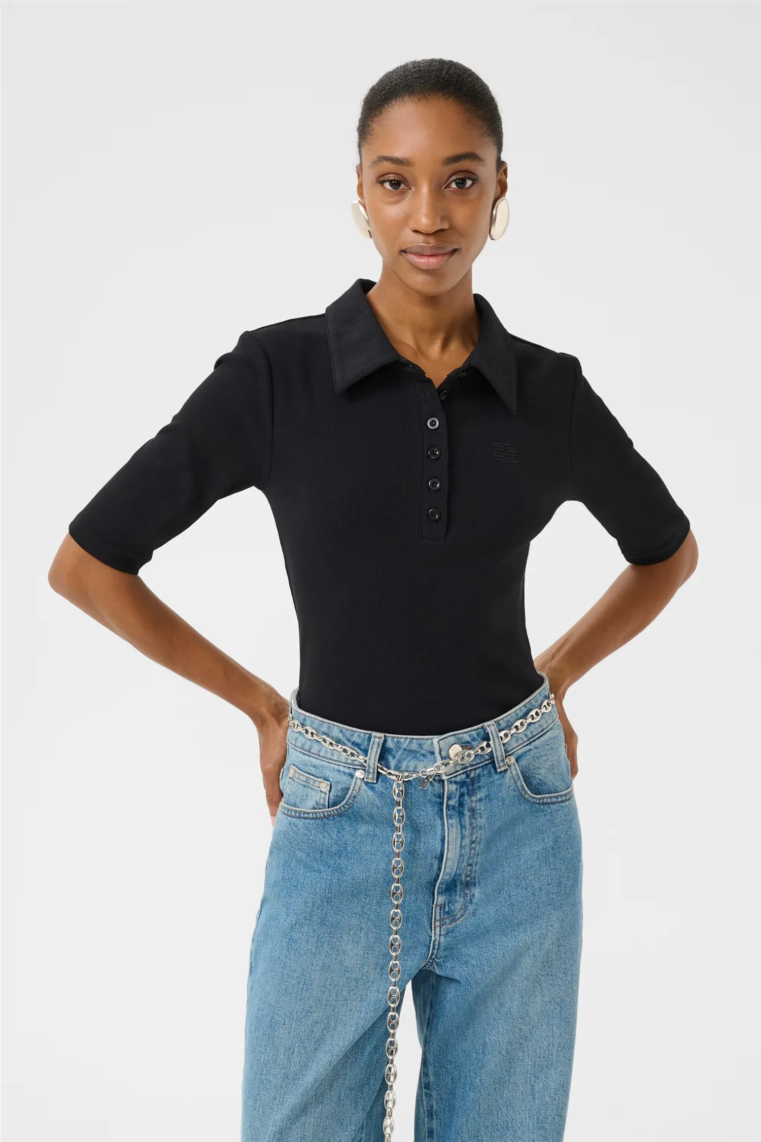 GZdrew polo top Black
