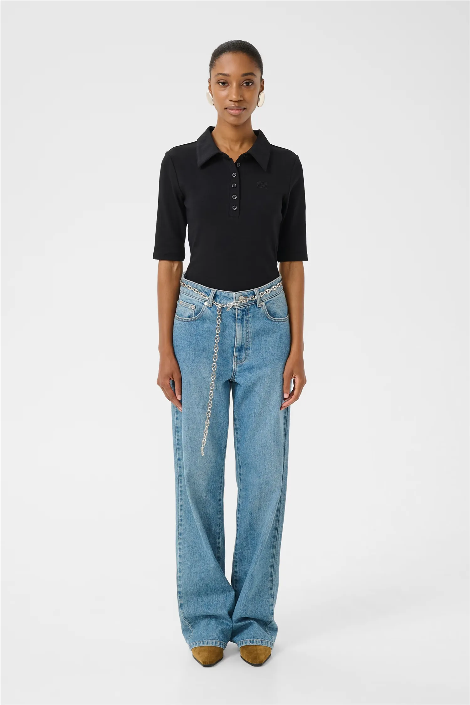 GZdrew polo top Black