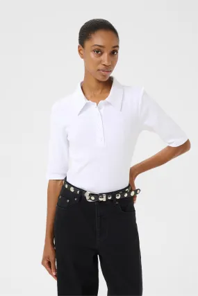 GZdrew polo top Bright White