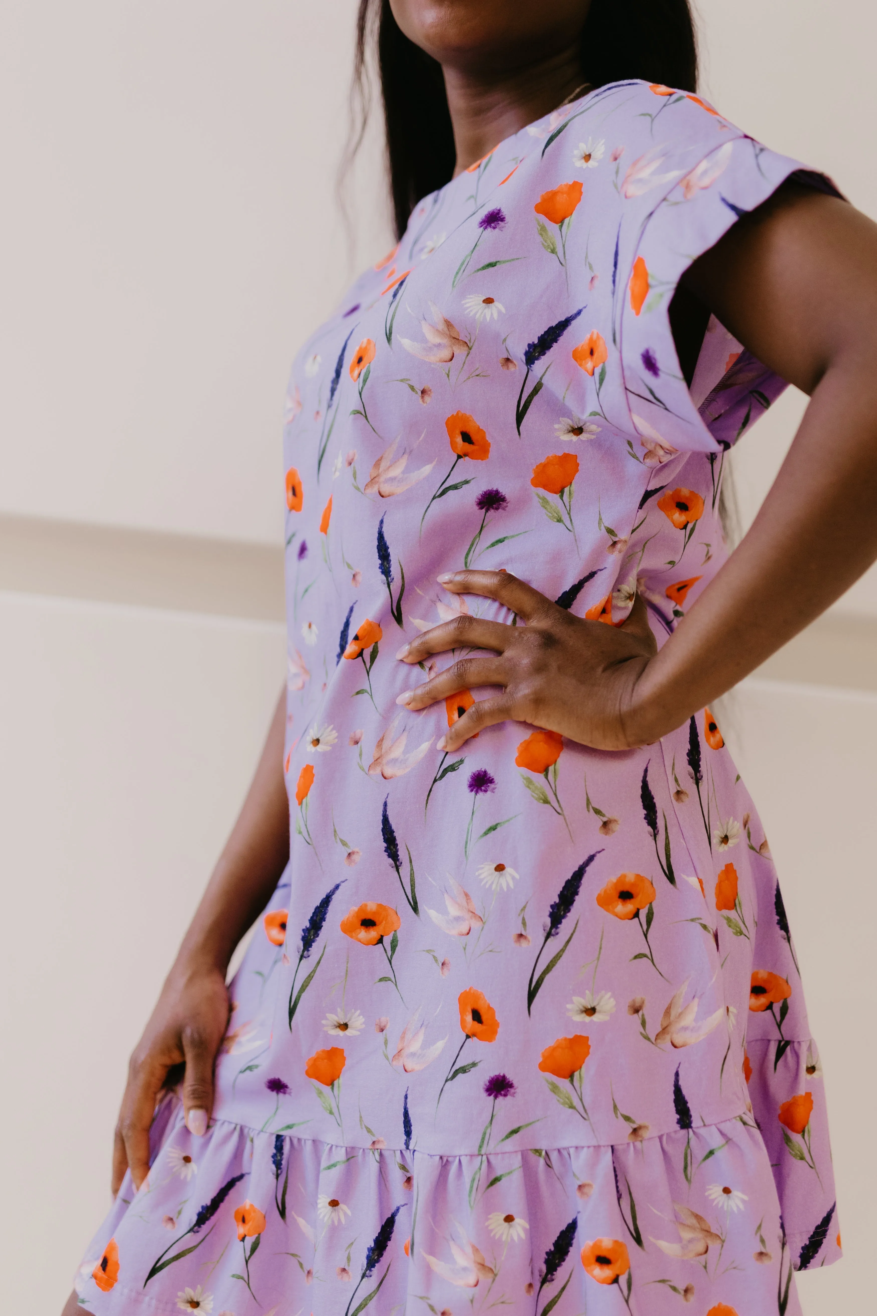 Haave Dress Kukkaniitty Lavender