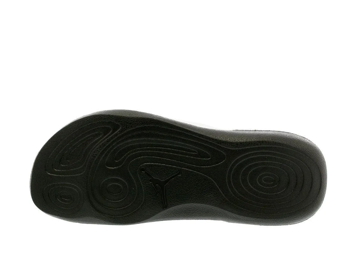 jordan hydro 6 retro black white red slide