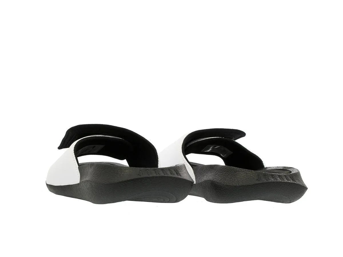 jordan hydro 6 retro black white red slide