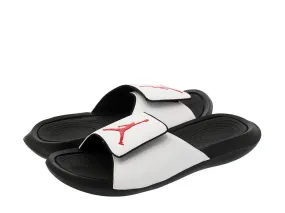 jordan hydro 6 retro black white red slide