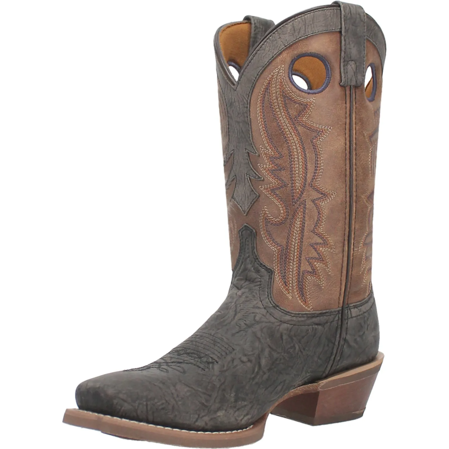 Laredo Mens Walker Grey Leather Western Work Boots 10.5 D