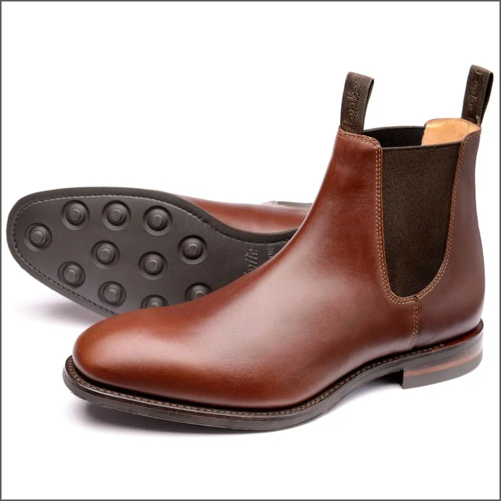 Loake Chatsworth Brown Waxy Rubber Sole@