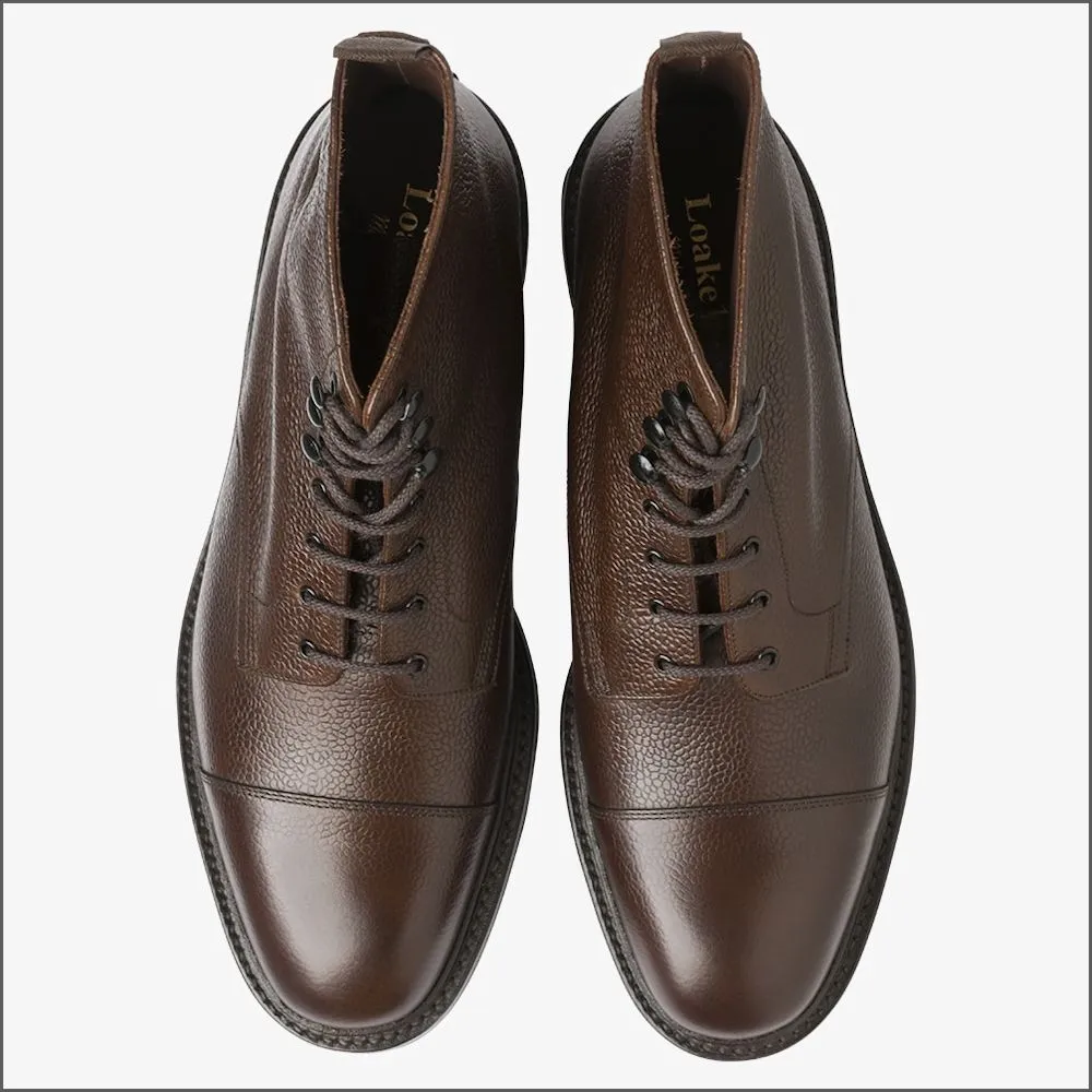 Loake Sedbergh Dark Brown Grain boot@