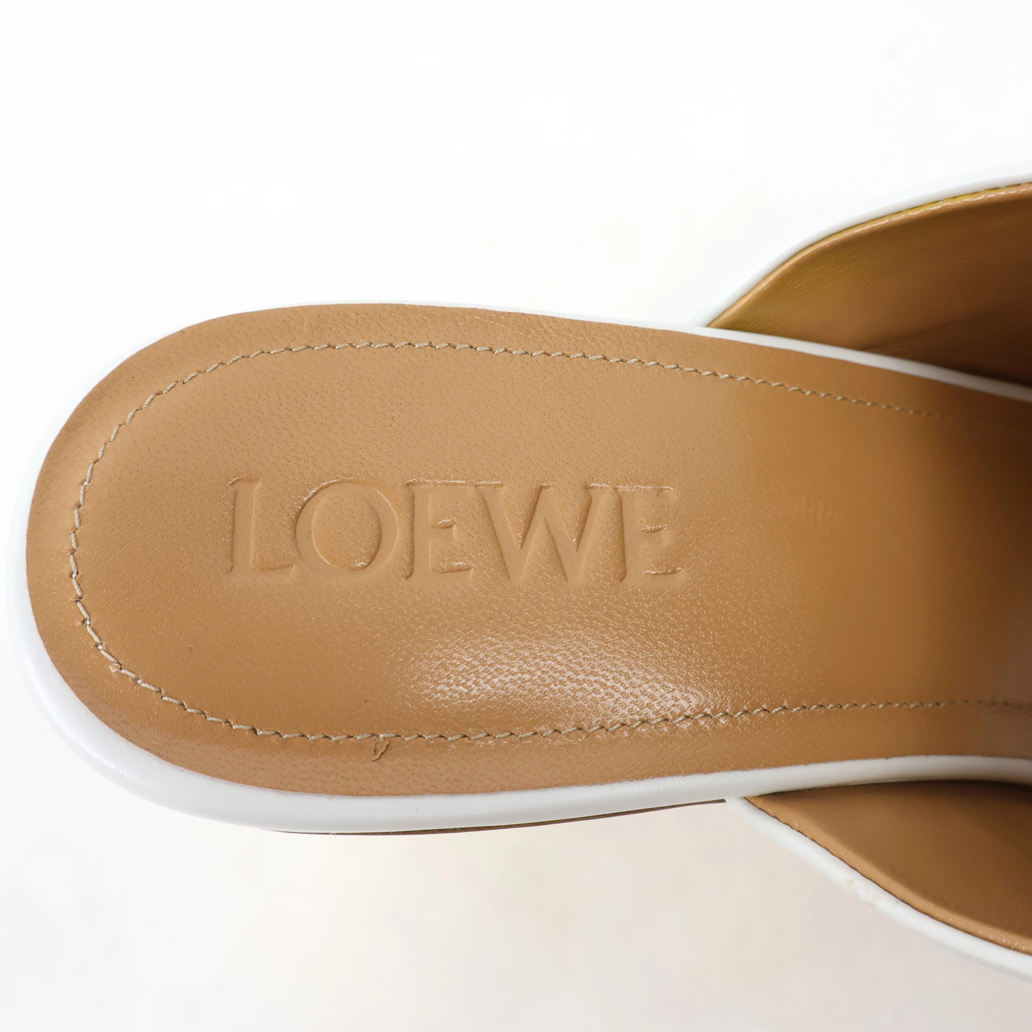 Loewe Heels Mule Soap White 40