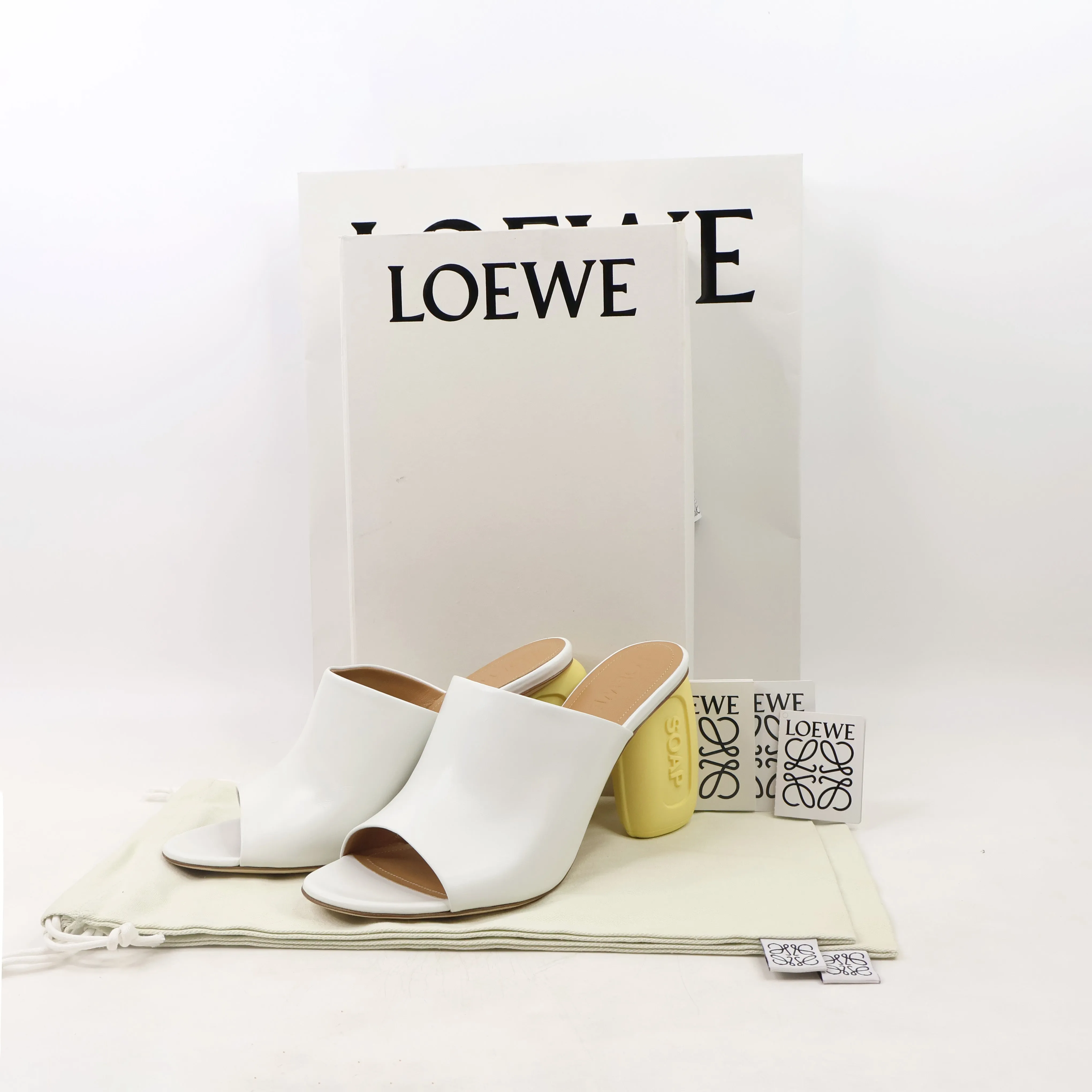 Loewe Heels Mule Soap White 40