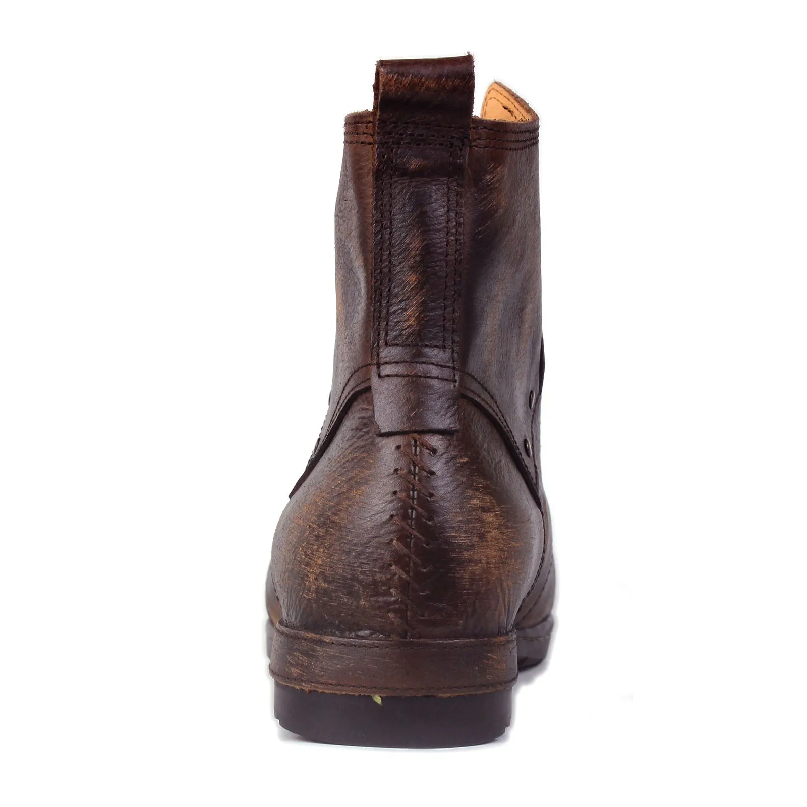 Men's Leather Ankle Boots OSS-6015-6-Retro Brown