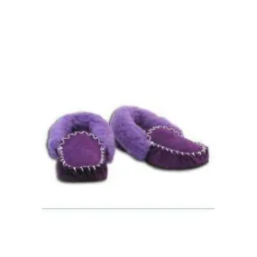 Merino Craft Moccasins  - Purple