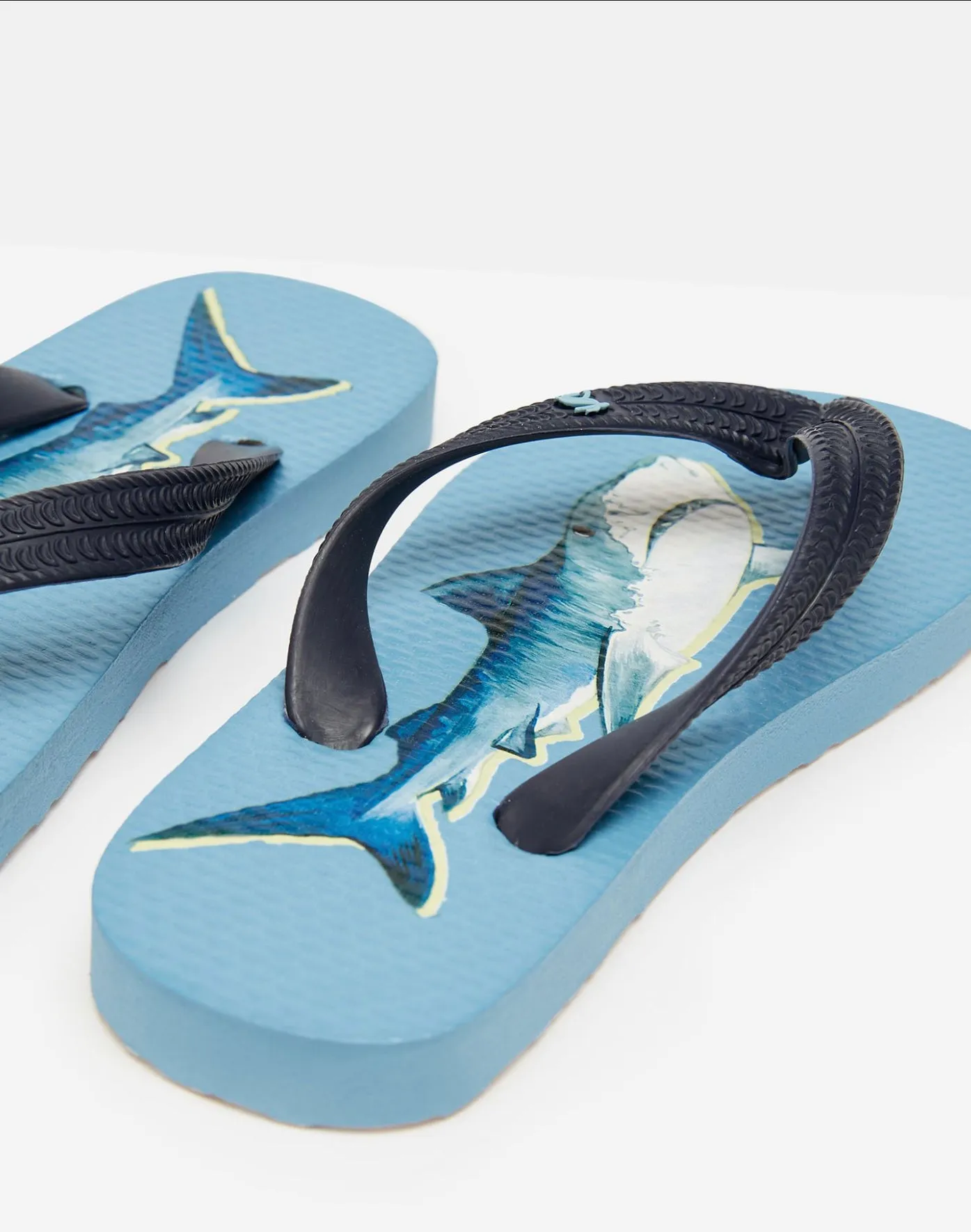 Mid Blue Shark Junior Flip Flop - Select Size