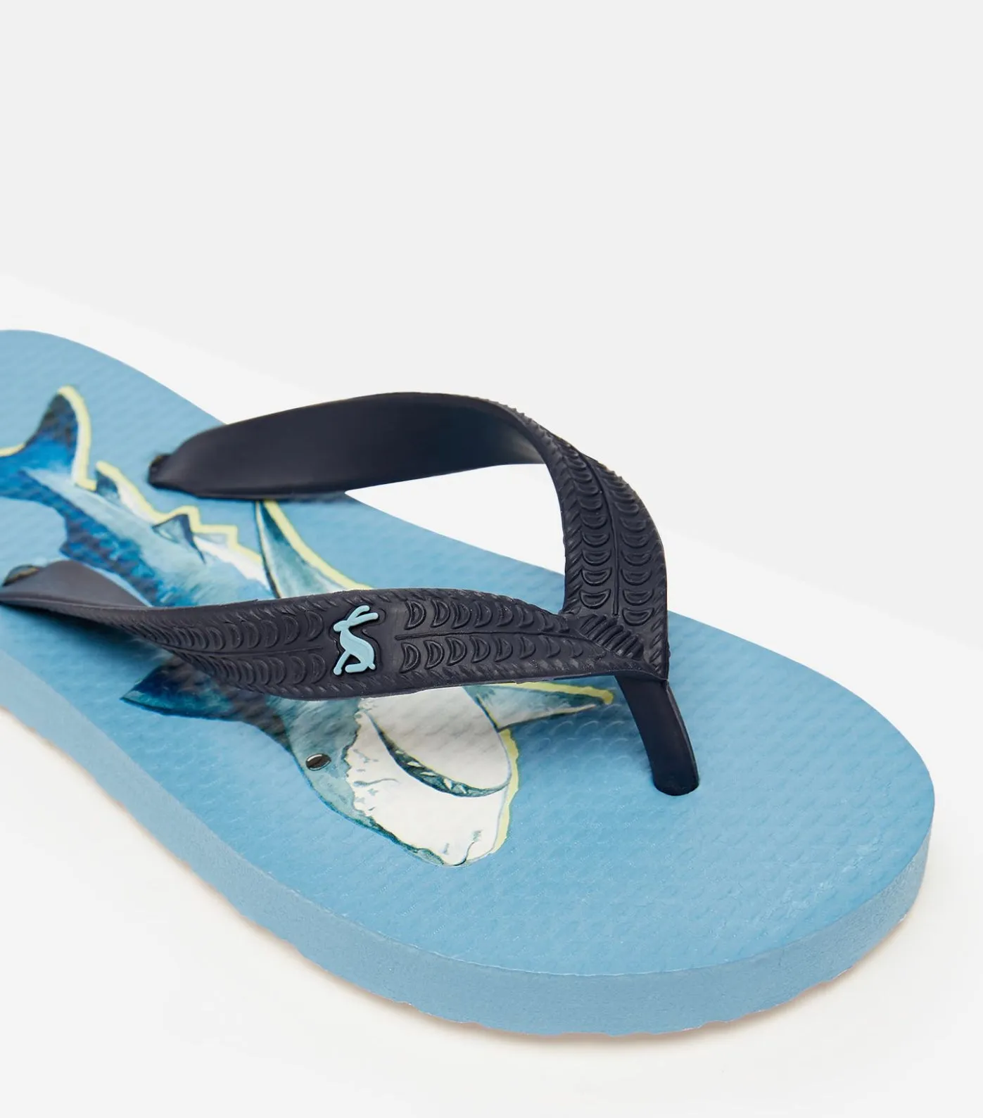 Mid Blue Shark Junior Flip Flop - Select Size