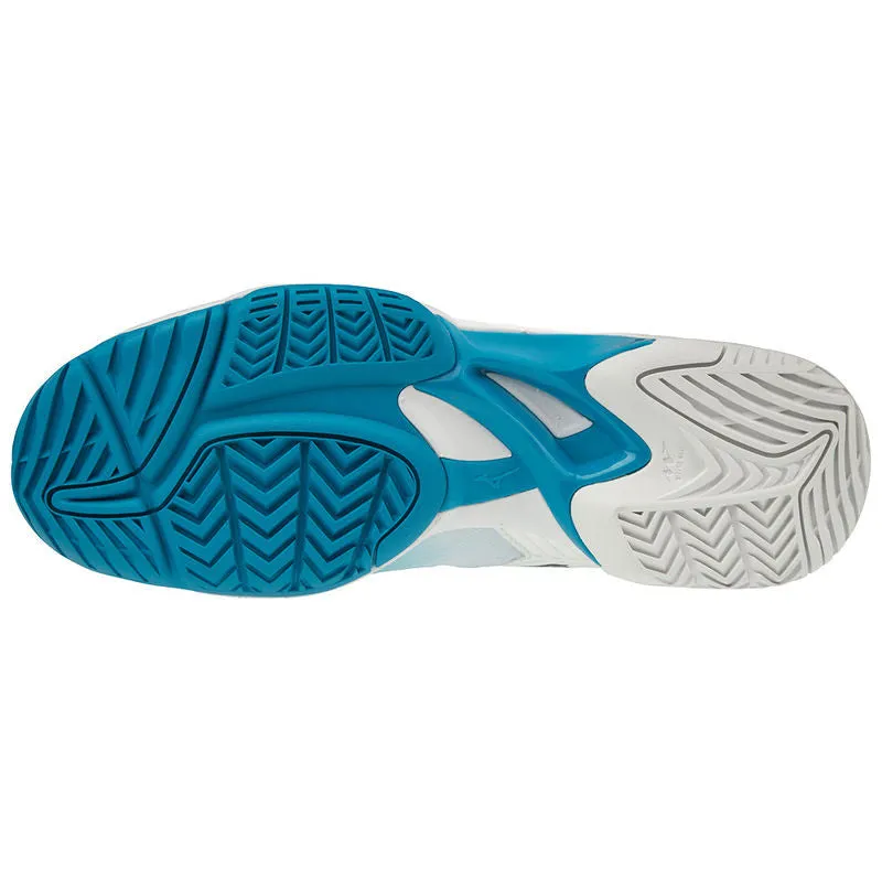Mizuno Women's Wave Exceed Tour 3 All Count Tennis Shoes White Blue Size 8